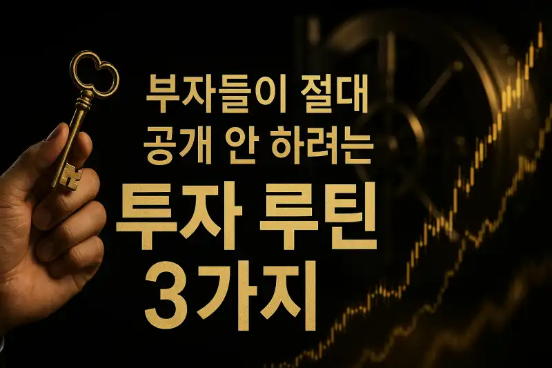 부자들이 절대 공개 안 하려는 투자 루틴 3가지
