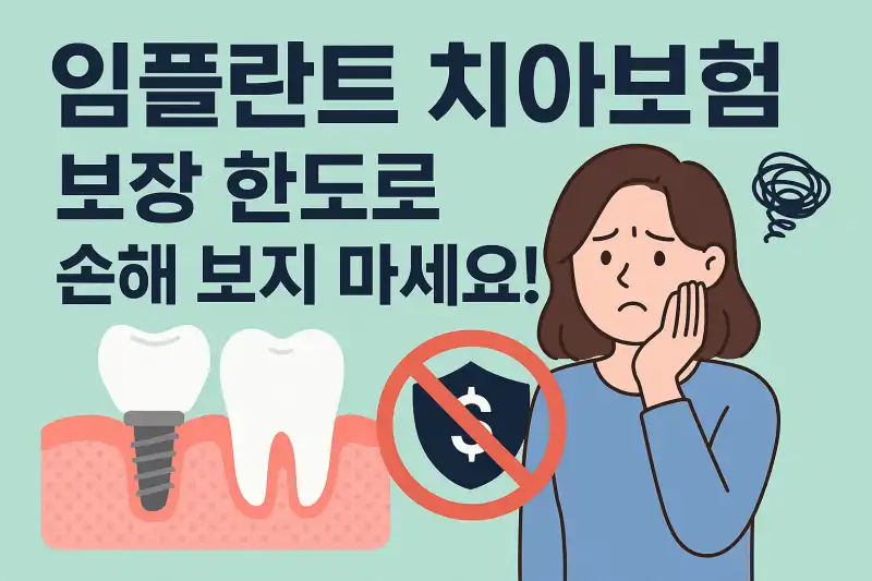 임플란트 치아보험, 보장 한도로 손해 보지 마세요!