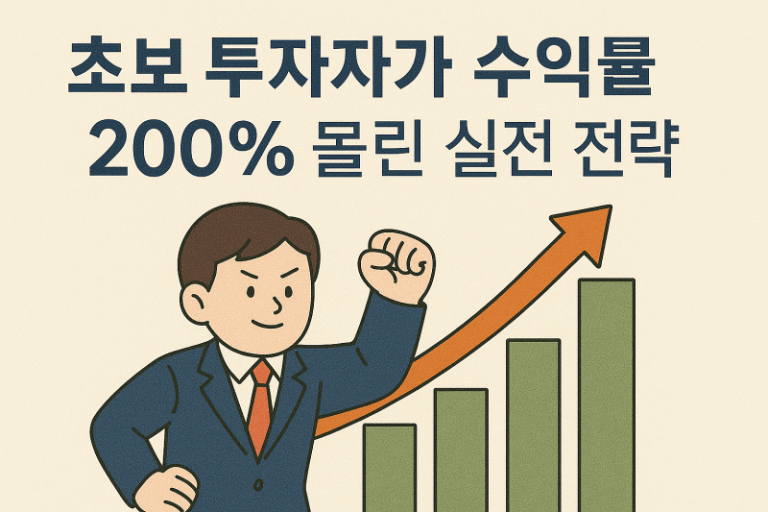 초보 투자자가 수익률 200% 올린 실전 전략