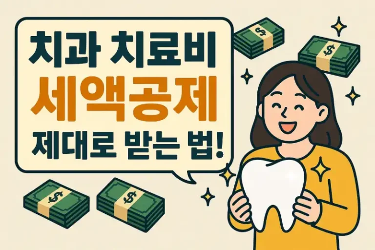 치과 치료비 세액공제 제대로 받는 법!