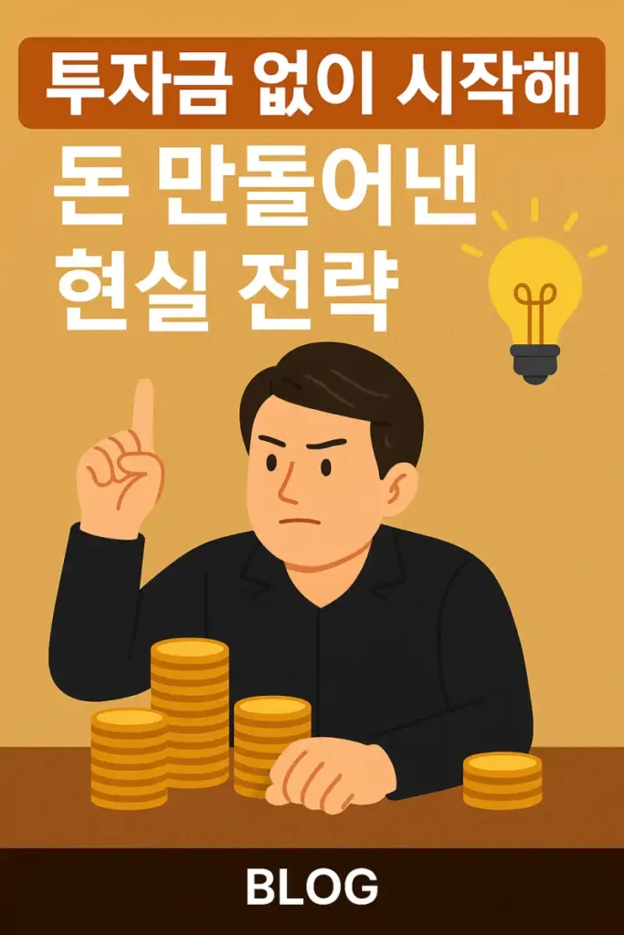 투자금 없이 시작해 돈 만들어낸 현실 전략