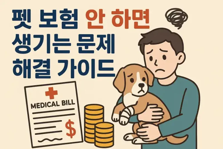 펫 보험, 안 하면 생기는 문제 해결 가이드
