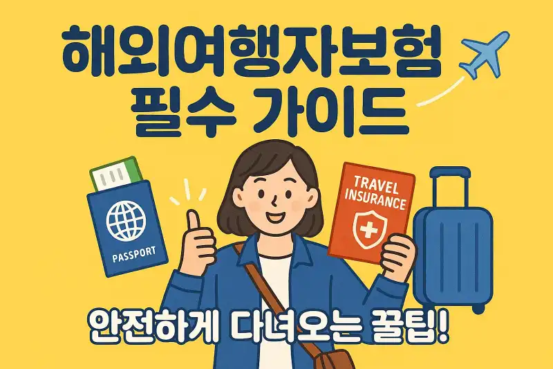 해외여행자보험 필수 가이드 ✈️ 안전하게 다녀오는 꿀팁!