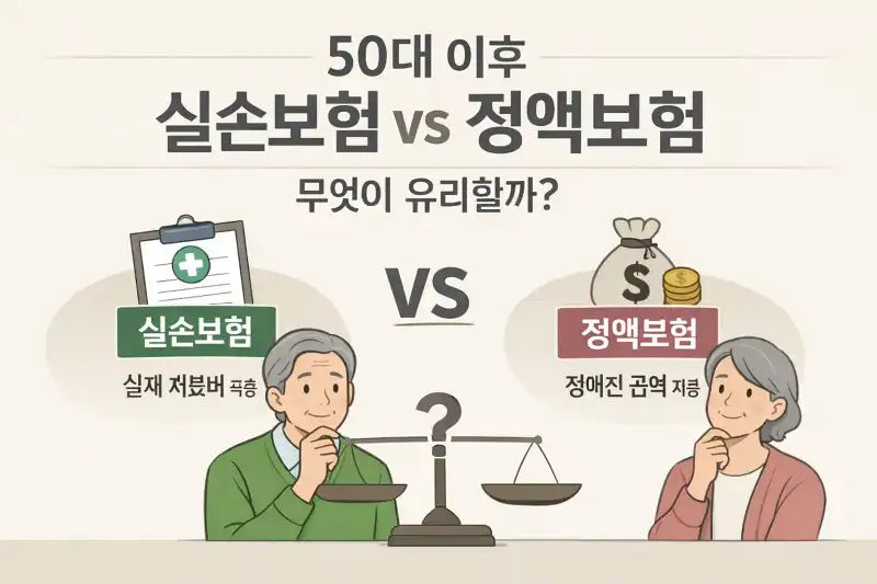 50대 이후 실손보험과 정액보험, 무엇이 유리할까?