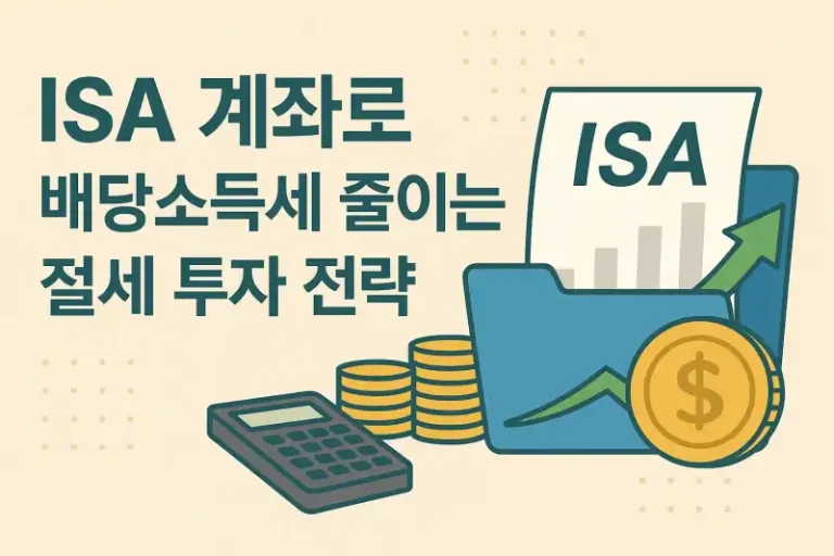 ISA 계좌로 배당소득세 줄이는 절세 투자 전략