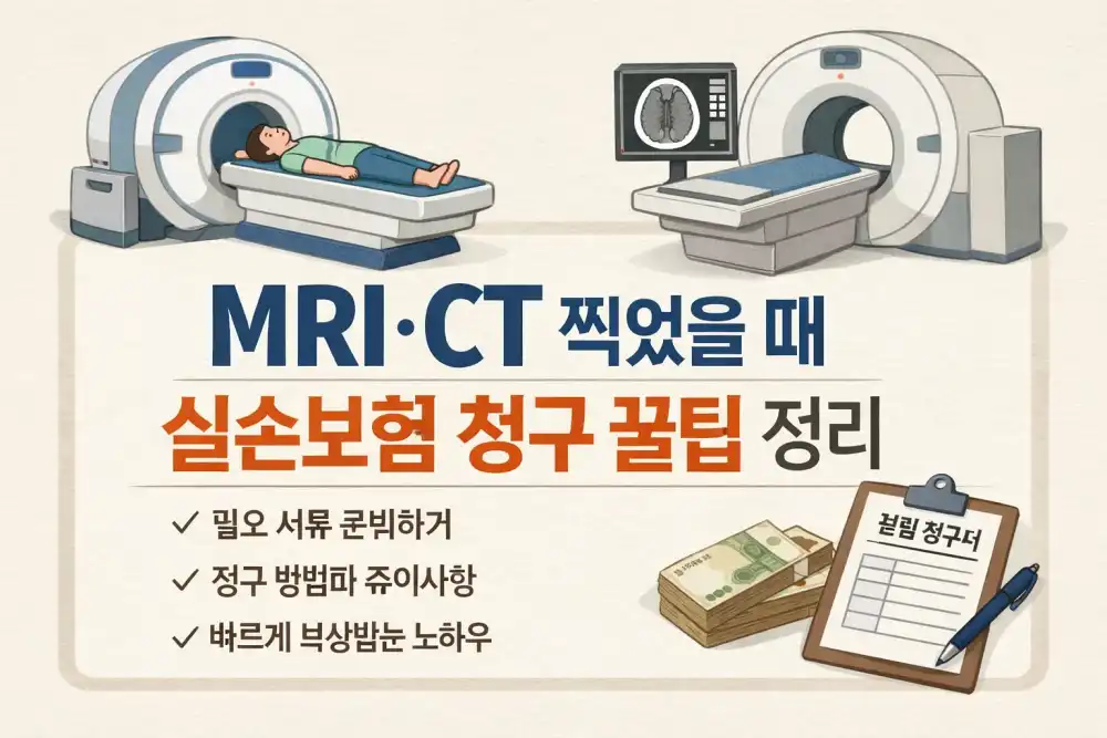 MRI·CT 찍었을 때 실손보험 청구 꿀팁 정리