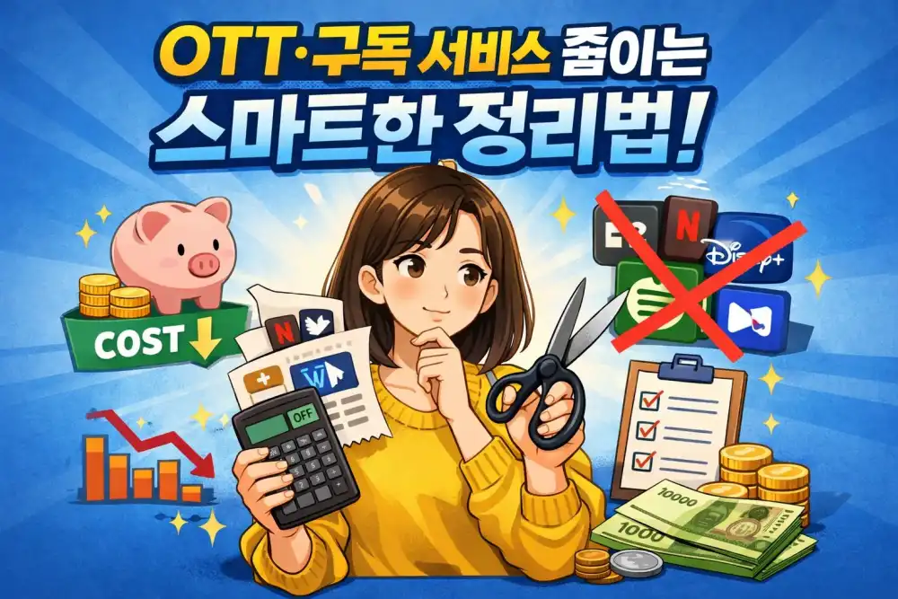 OTT·구독 서비스 줄이는 스마트한 정리법