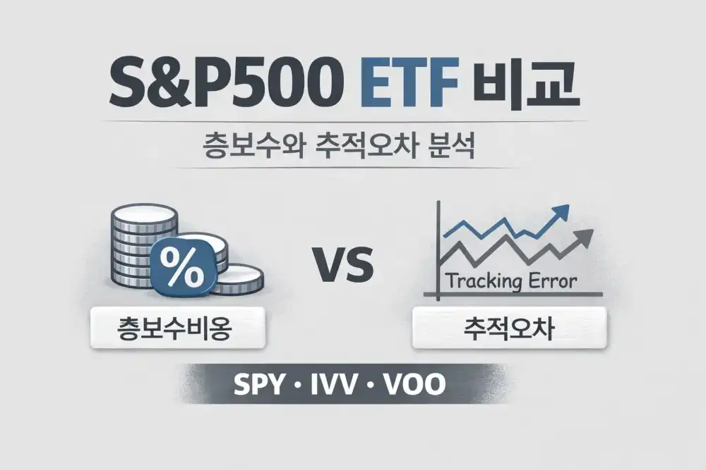 S&P500 ETF 비교: 총보수와 추적오차 분석