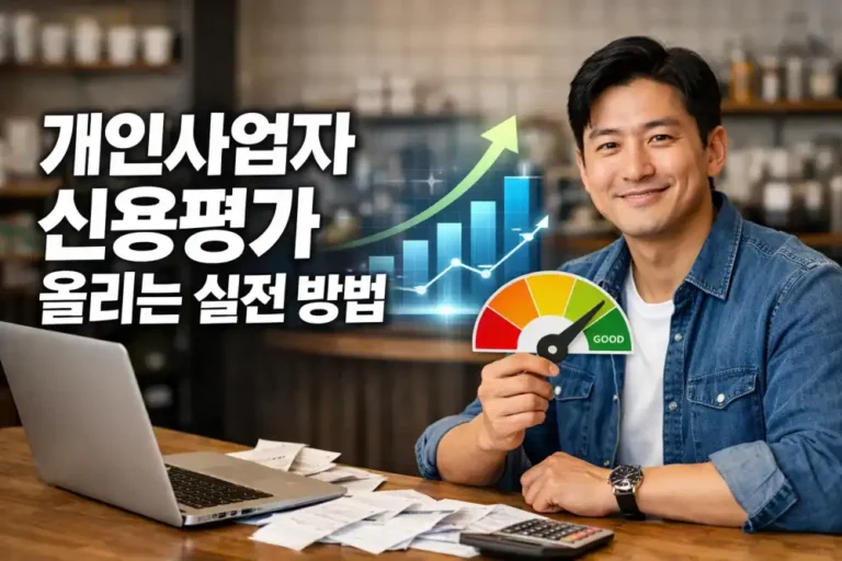 개인사업자 신용평가 올리는 실전 방법