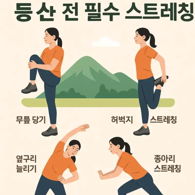 관절 약한 사람을 위한 등산 전 필수 스트레칭