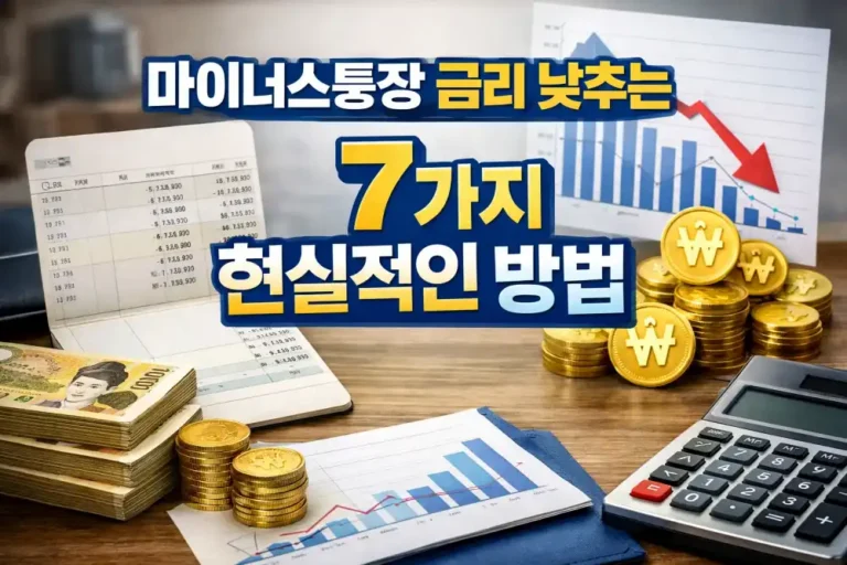 마이너스통장 금리 낮추는 7가지 현실적인 방법