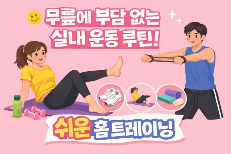 무릎에 부담 없는 실내 운동 루틴 만들기