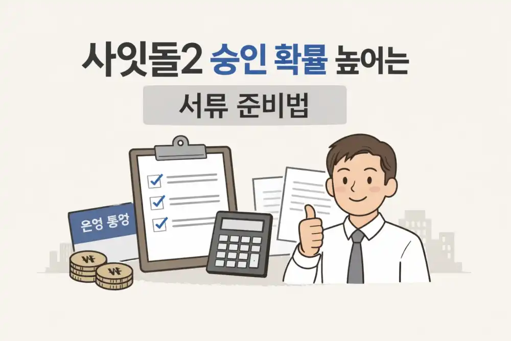 사잇돌2 승인 확률 높이는 서류 준비법