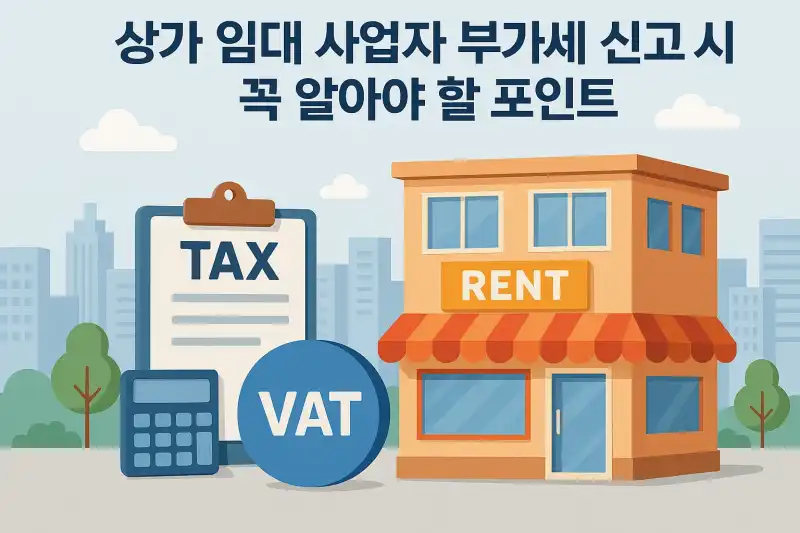상가 임대 사업자 부가세 신고 시 꼭 알아야 할 포인트