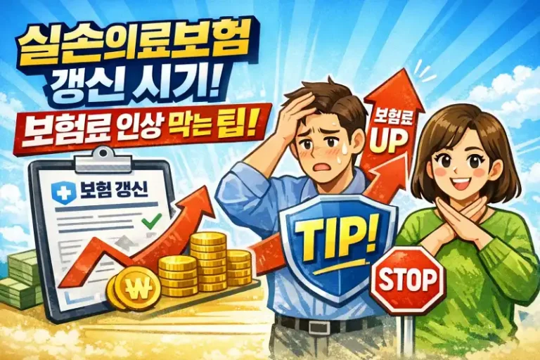실손의료보험 갱신 시기와 보험료 인상 막는 팁