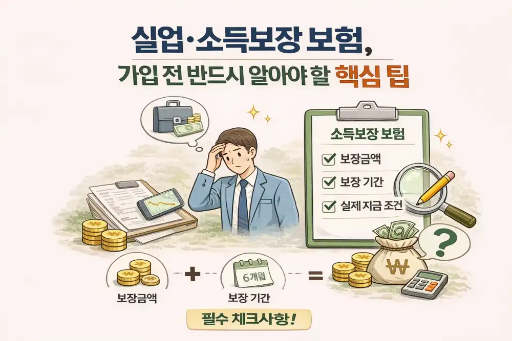 실업·소득보장 보험, 가입 전 반드시 알아야 할 핵심 팁