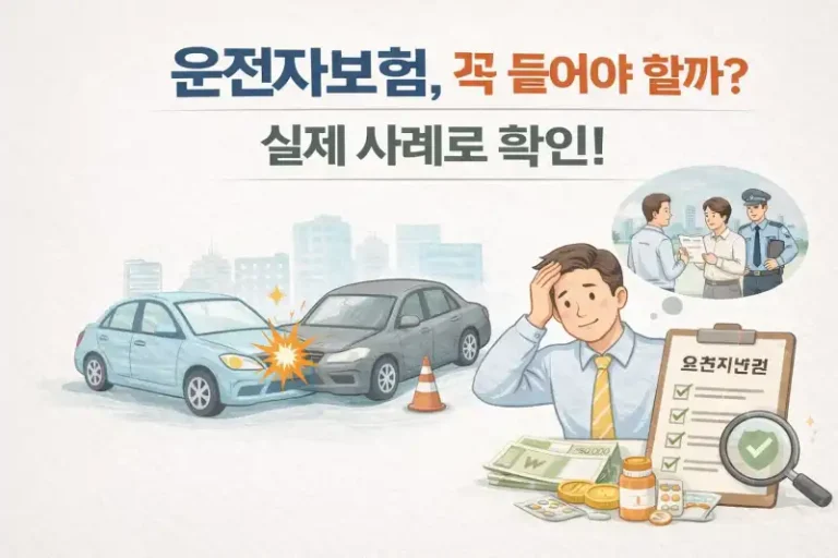 운전자보험, 꼭 들어야 할까? 실제 사례로 확인!