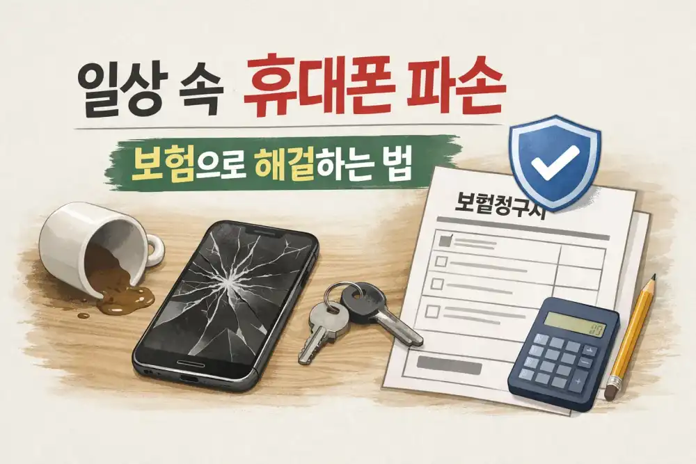 일상생활 속 휴대폰 파손, 보험으로 해결하는 법
