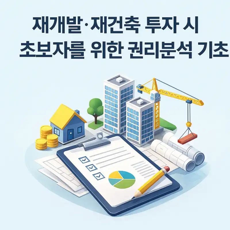 재개발·재건축 투자 시 초보자를 위한 권리분석 기초