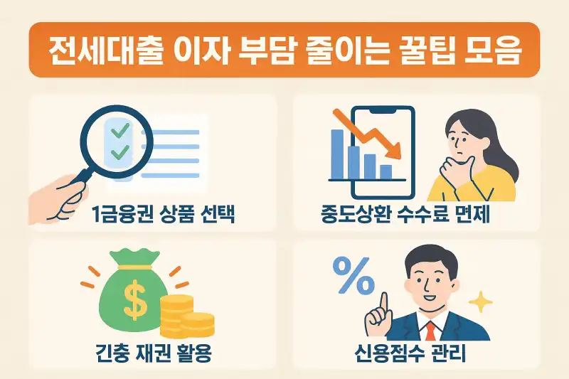 전세대출 이자 부담 줄이는 꿀팁 모음