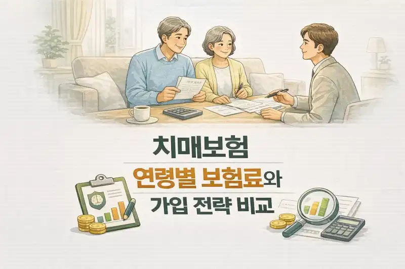 치매보험, 연령별 보험료와 가입 전략 비교