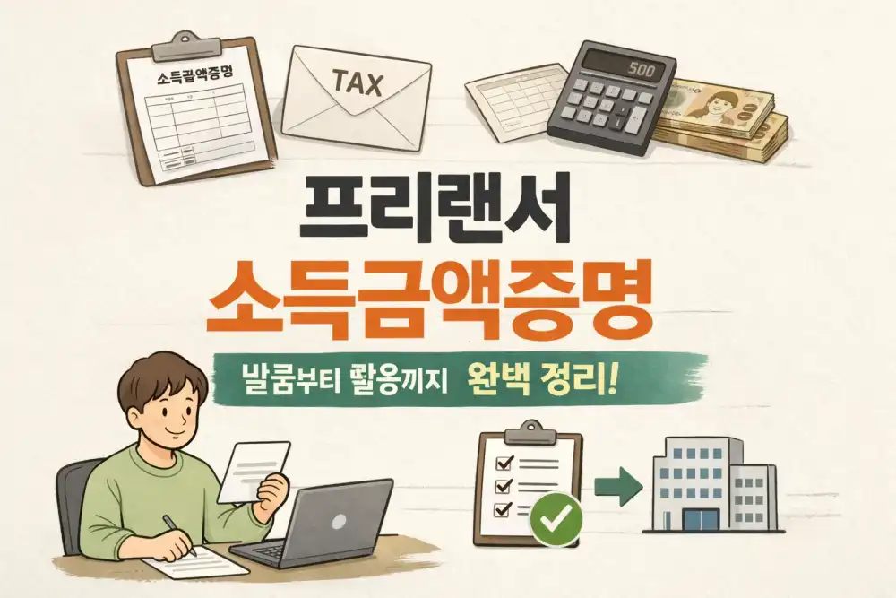 프리랜서 소득금액증명 발급부터 활용까지 완벽 정리