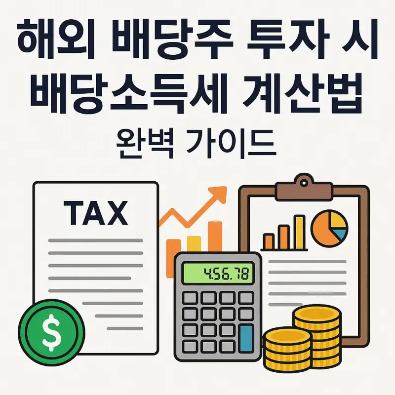해외 배당주 투자 시 배당소득세 계산법 완벽 가이드