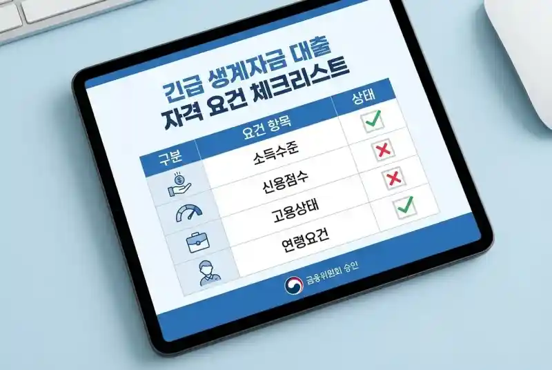 긴급생계비 지금 받을 수 있을까? 조건부터 신청까지 한눈에