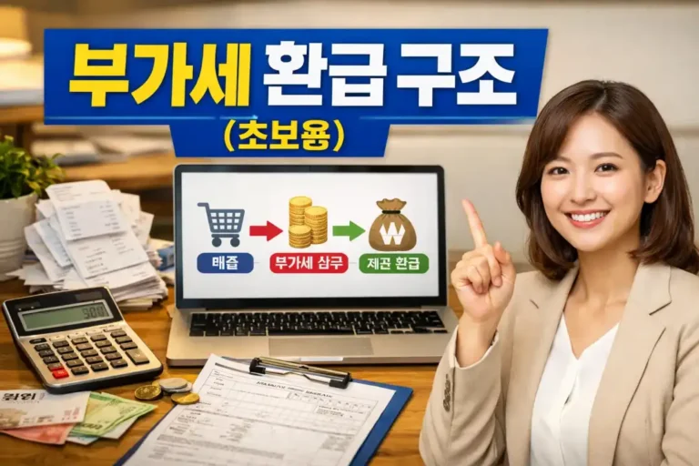 부가세 환급 왜 받는 거예요? 초보도 이해하는 구조 완벽정리