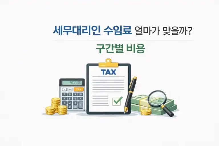 세무대리인 수임료 얼마가 맞을까? 구간별 비용 총정리