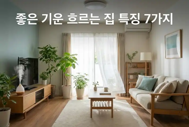좋은 기운 흐르는 집 특징 7가지