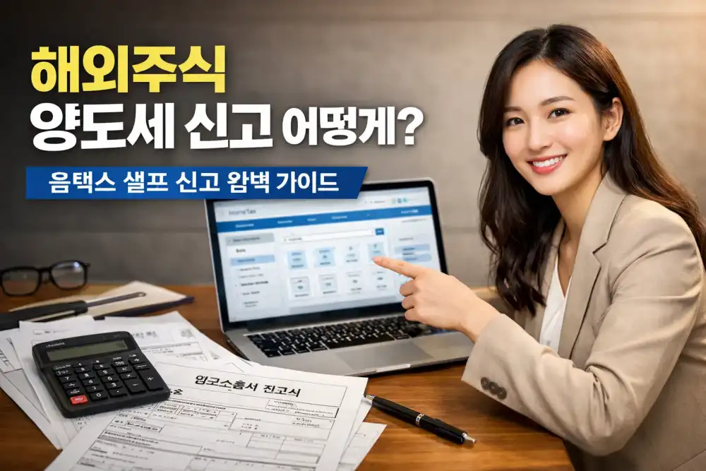 해외주식 양도세 신고 어떻게? 홈택스 셀프 신고 완벽 가이드