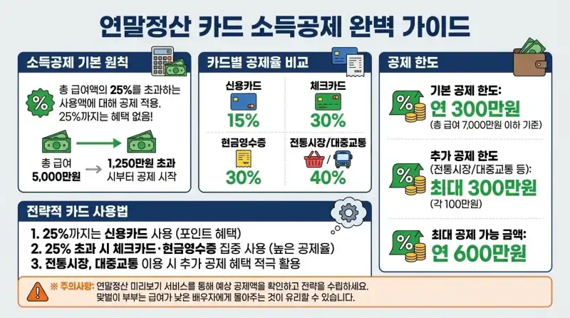 카드 소득공제 vs 현금영수증