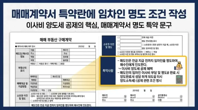 임차인 이사비용, 양도세 필요경비로 공제받을 수 있을까?