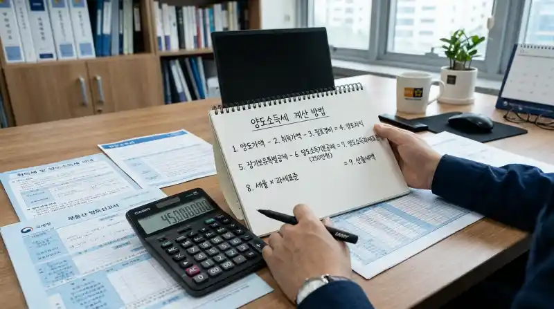 세금 계산 장면