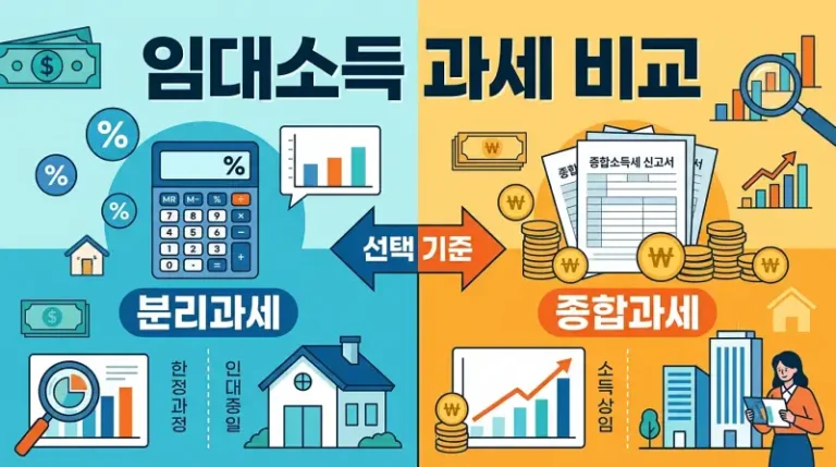 임대소득 과세 뭐가 유리할까 직접 비교해봤어요