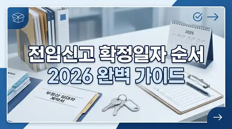 전입신고 확정일자 순서 2026 완벽 가이드