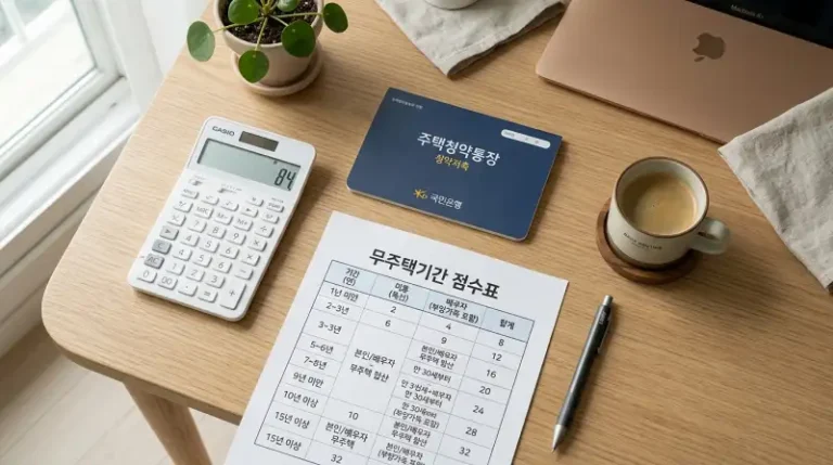 주택청약통장 데스크