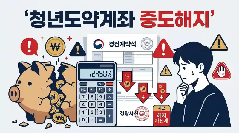 청년도약계좌 중도해지 불이익