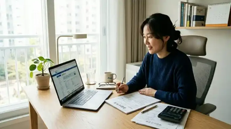 홈택스 확인 장면