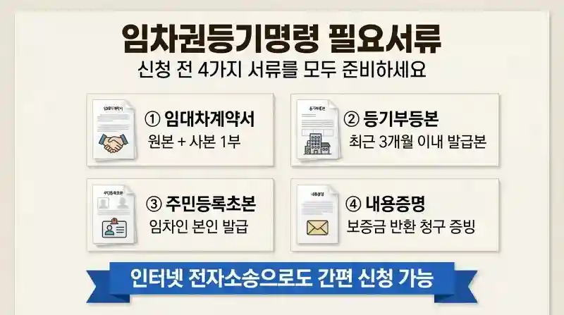필요서류 4가지 모음