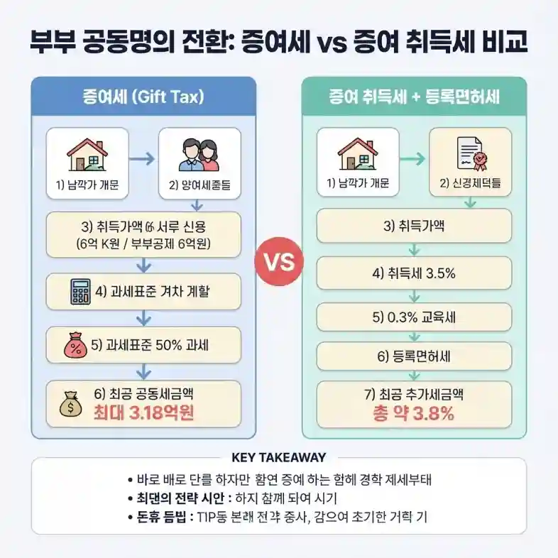 증여세 부부공제 6억 배우자 한도 및 절세 완벽 가이드
